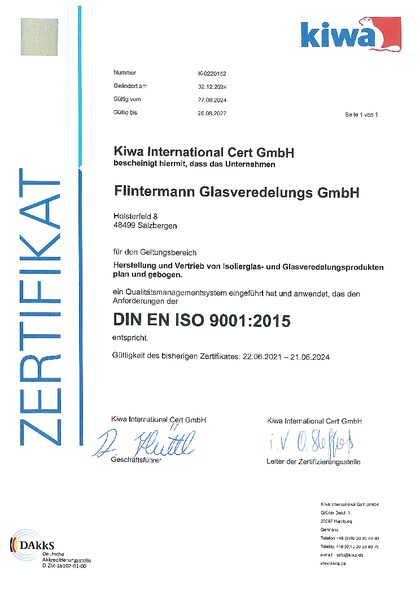 Vorschau: Qualitätsmanagement nach DIN EN ISO 9001:2015 – Kiwa International Cert GmbH