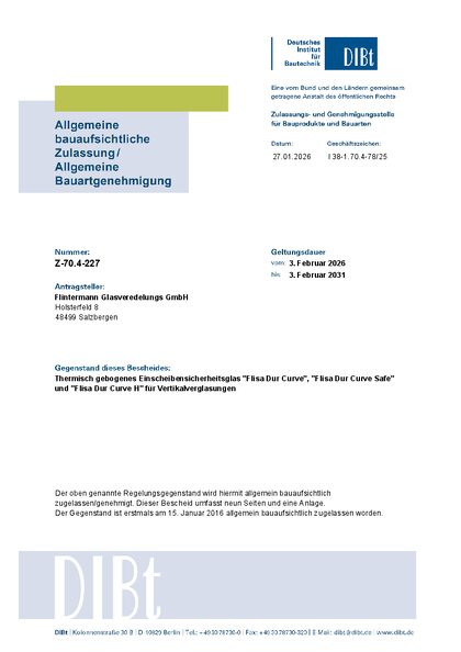 Vorschau: Allgemeine bauaufsichtliche Zulassung – Deutsches Institut für Bautechnik (DIBt)