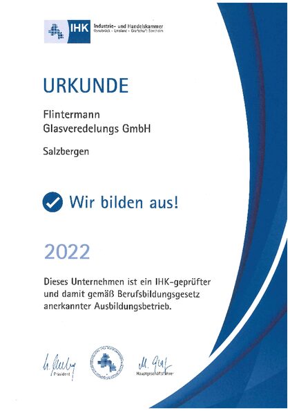 Vorschau: IHK-geprüfter Ausbildungsbetrieb